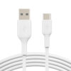 BELKIN kabel USB-C - USB-A, 1m, bílý