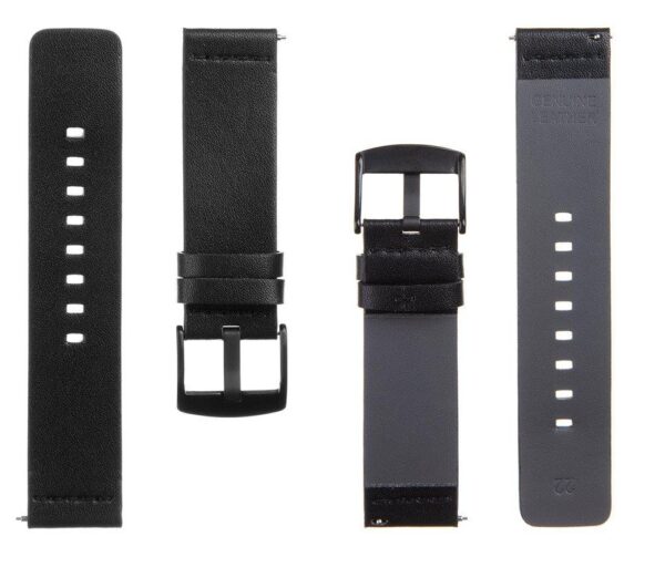 Tactical 307 Kožený Řemínek 22mm Black