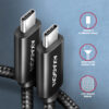 BUCM4X-CMxxAB-02_front-600 AXAGON BUCM4X-CM05AB NewGEN+ kabel USB-C <-> USB-C, 0.5m, USB4 Gen 3×2, PD 240W 5A, 8K HD, ALU,oplet