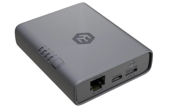 Mikrotik EC25-EU&KNe, KNOT Embedded LTE4, IoT/LTE Gateway, 1x Gb Eth(PoE-in), eSIM+Nano SIM,RouterOS