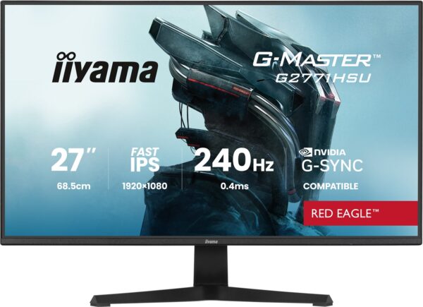iiyama G-Master/G2771HSU-B1/27"/IPS/FHD/240Hz/0,4ms/Černá/3R