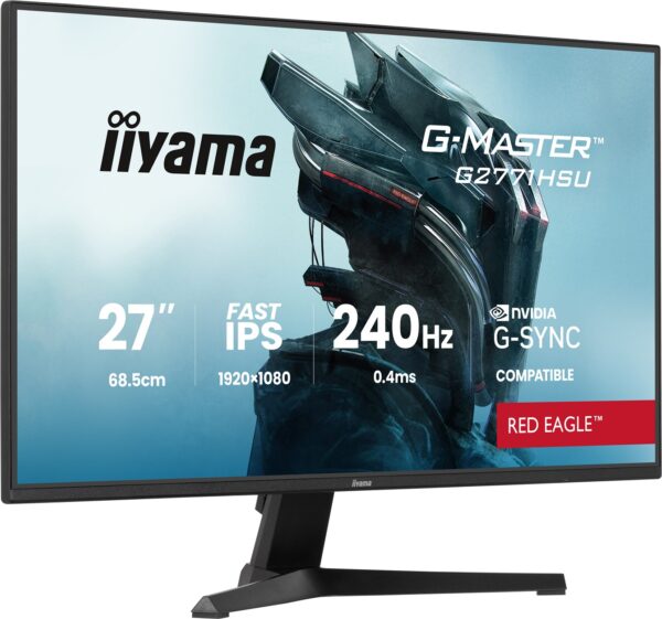 iiyama G-Master/G2771HSU-B1/27"/IPS/FHD/240Hz/0,4ms/Černá/3R