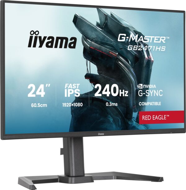 iiyama G-Master/GB2471HS-B1/23,8"/IPS/FHD/240Hz/0,3ms/Černá/3R