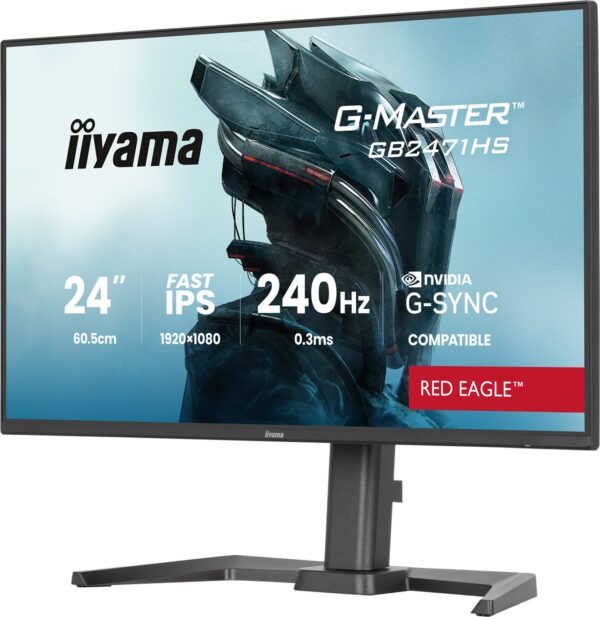 iiyama G-Master/GB2471HS-B1/23,8"/IPS/FHD/240Hz/0,3ms/Černá/3R