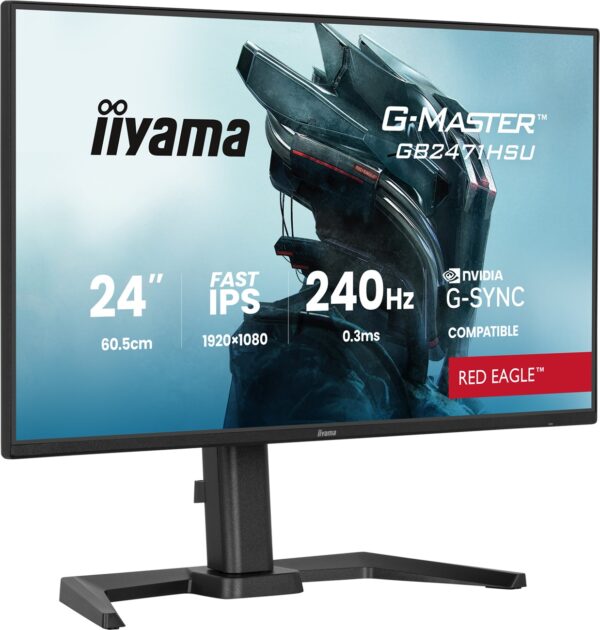 iiyama G-Master/GB2471HSU-B1/23,8"/IPS/FHD/240Hz/0,3ms/Černá/3R