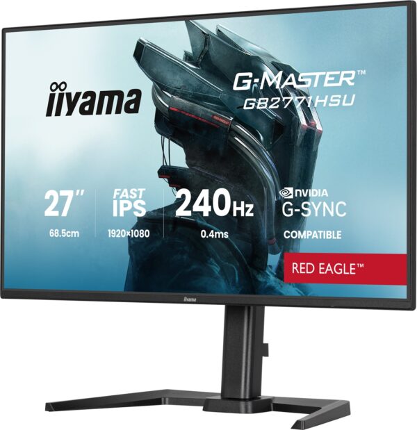 iiyama G-Master/GB2771HSU-B1/27"/IPS/FHD/240Hz/0,4ms/Černá/3R