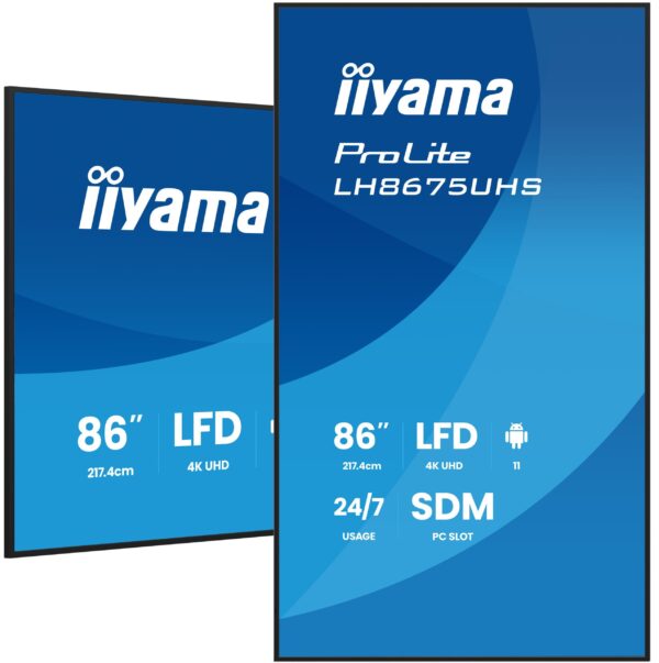 LH8675UHS-B2AG-3 86" iiyama LH8675UHS-B2AG:IPS,4K,24/7,Android 11