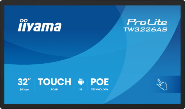 TW3226AS-B3P-1 32" iiyama TW3226AS-B3P:VA,FHD,Android,POE