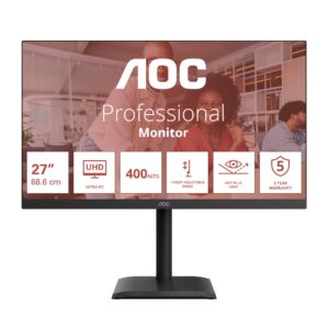U27E4CV-1 AOC/U27E4CV/27"/IPS/4K UHD/60Hz/4ms/Černá/5R
