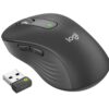 Logitech M650 L For Business/Kancelářská/Optická/Pro praváky/4 000 DPI/USB+BT/Šedá