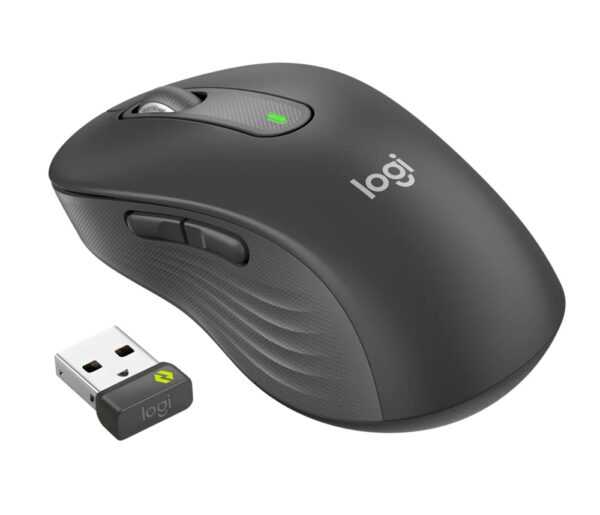 Logitech M650 L For Business/Kancelářská/Optická/Pro praváky/4 000 DPI/USB+BT/Šedá