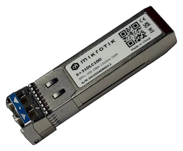 001_s-19 Mikrotik S+31DLC10D, SFP/SFP+ module 1G/10G SM 10km 1310nm