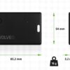 EVOLVEO TrackCard, Bluetooth lokátor s Apple Find My, černý