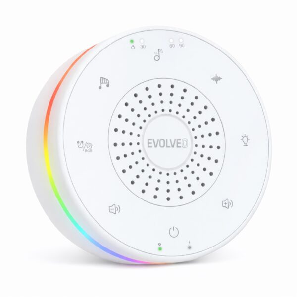 01-hlavni-_s-4 EVOLVEO Nubiloo – uspávací modul s bílým šumem, ukolébavkami a barevným světlem na dobrou noc