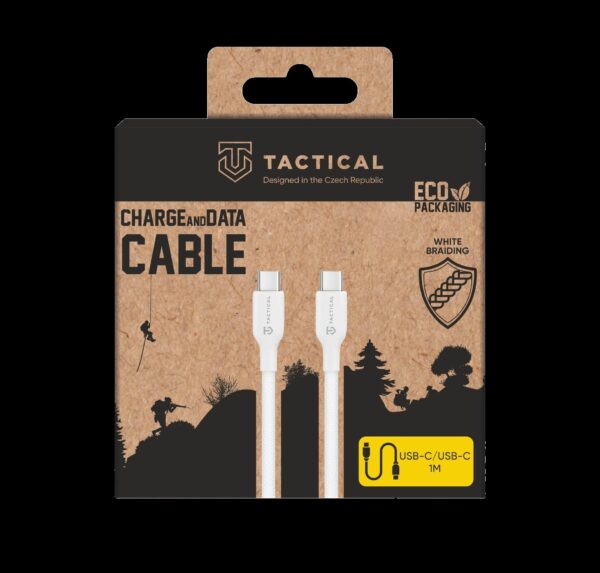 Tactical Stitch Thread Cable USB-C/USB-C 1m White