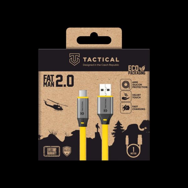 Tactical Fat Man 2.0 Cable USB-A/USB-C 1m Yellow