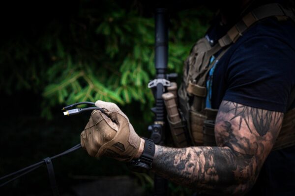 Tactical Fast Rope Aramid 2.0 Cable USB-A/USB-C 0.3m