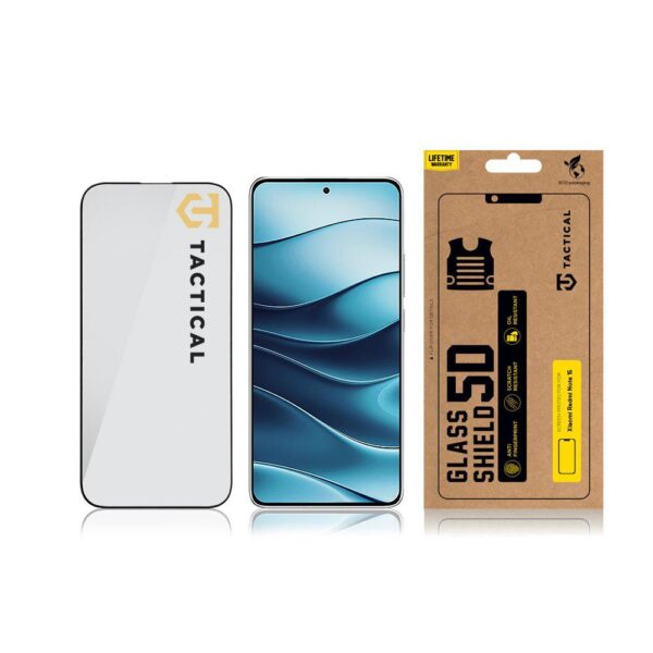 Tactical Glass Shield 5D sklo pro Xiaomi Redmi Note 15 4G/5G Black