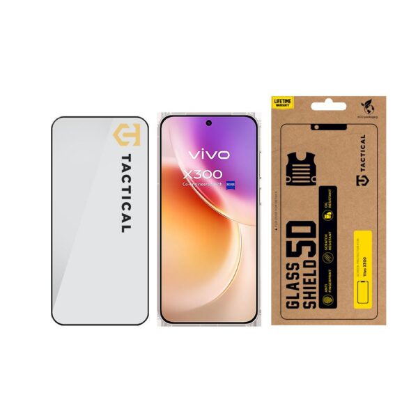 Tactical Glass Shield 5D sklo pro Vivo X300 Black