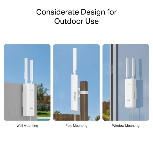 Mercusys MB118-4G N300 4G LTE Outdoor Wifi router