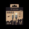Tactical Fast Rope Aramid 2.0 Cable USB-A/USB-C 0.3m