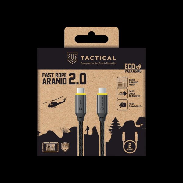 Tactical Fast Rope Aramid 2.0 Cable USB-C/USB-C 2m