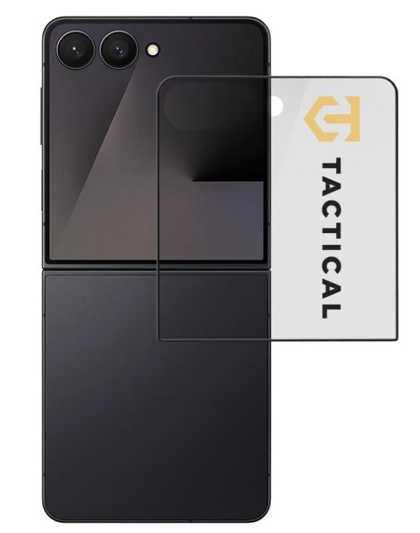 Tactical Glass Shield 5D sklo (Vnější) pro Samsung Galaxy Z Flip 7 Black