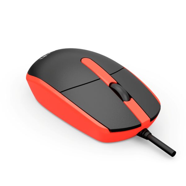 2-105 Myš C-TECH WM-10, černočervená, USB