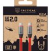 Tactical Fat Man 2.0 Cable USB-C/USB-C 1m Red