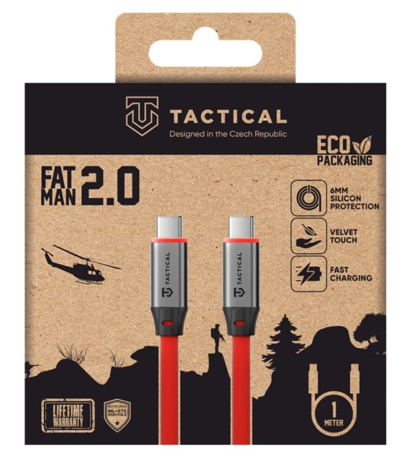 Tactical Fat Man 2.0 Cable USB-C/USB-C 1m Red