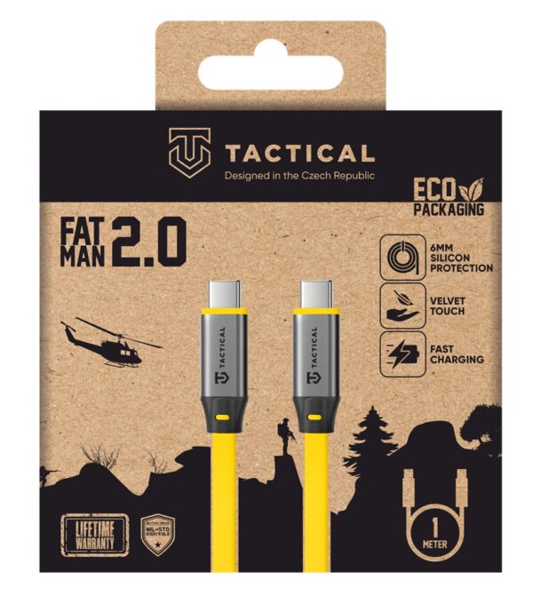 Tactical Fat Man 2.0 Cable USB-C/USB-C 1m Yellow