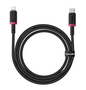 2-63 Baseus Rychlonabíjecí kabel Dura USB/Lightning 1m 20W černo šedý