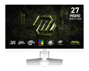 MSI MAG/274QRFW E20/27"/IPS/QHD/200Hz/0,5ms/Bílá/3R