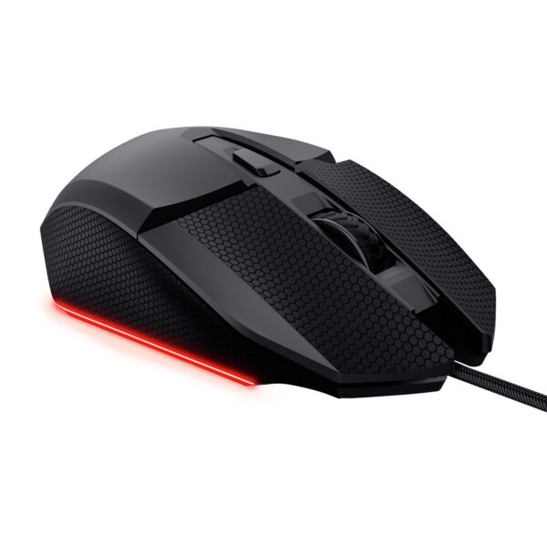 25603-6- Trust GXT 121 Felox+/Herní/Optická/Pro praváky/10 000 DPI/Drátové USB-A/Černá