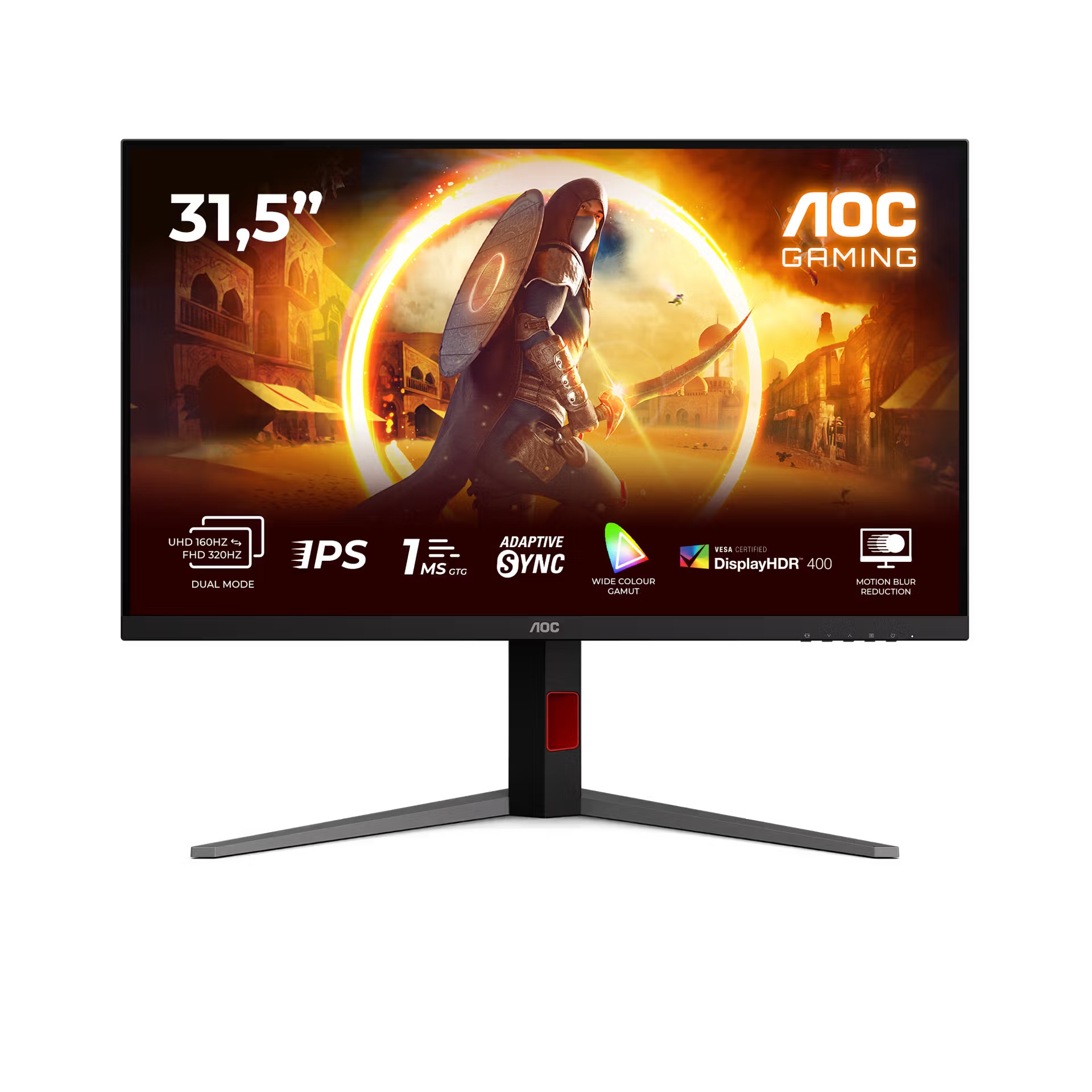 27G4ZR-1 AOC Gaming/U32G4U/31,5"/IPS/4K UHD/160Hz/0,5ms/Černá/3R