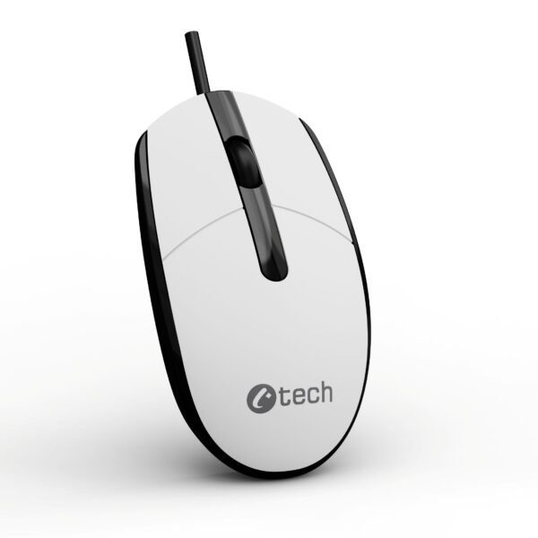 Myš C-TECH WM-10, černobílá, USB
