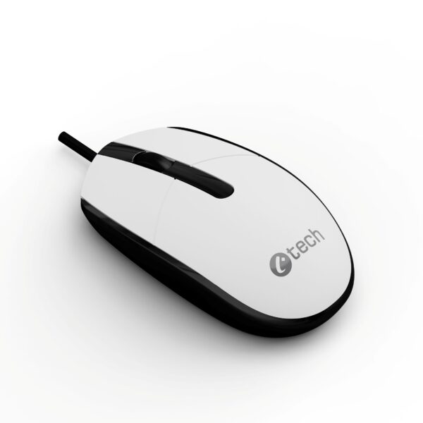 Myš C-TECH WM-10, černobílá, USB
