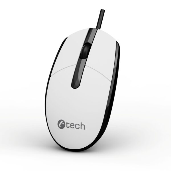 Myš C-TECH WM-10, černobílá, USB