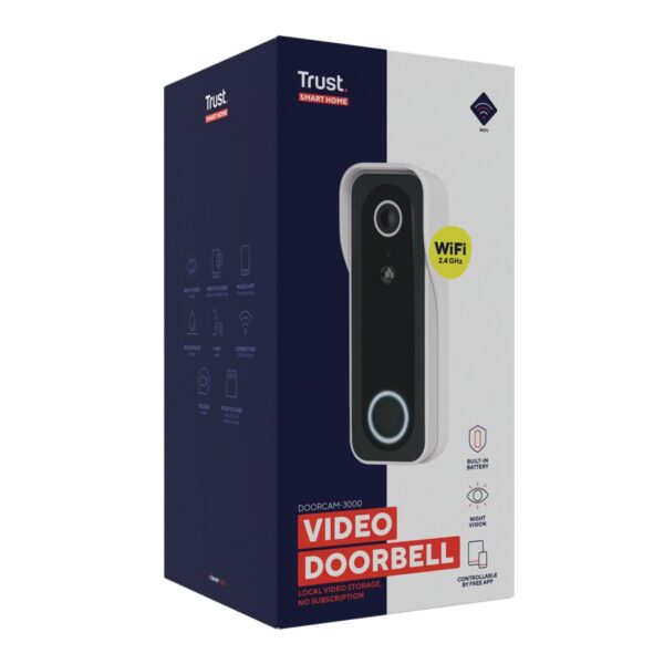 TRUST DOORCAM 3000 Wifi Doorbell Camera with Chime
