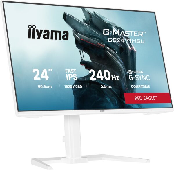iiyama G-Master/GB2471HSU-W1/23,8"/IPS/FHD/240Hz/0,3ms/Bílá/3R