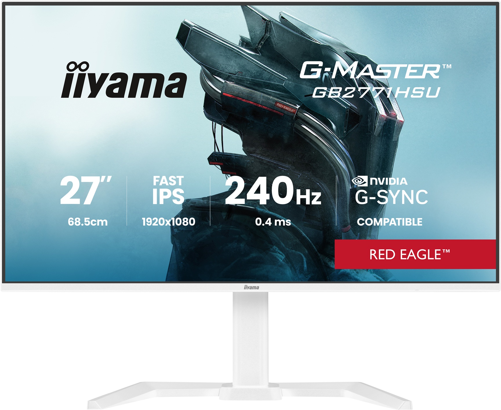 GB2771HSU-W1-10- iiyama G-Master/GB2771HSU-W1/27"/IPS/FHD/240Hz/0,4ms/Bílá/3R