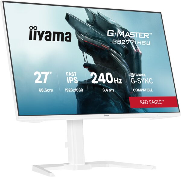 GB2771HSU-W1-21- iiyama G-Master/GB2771HSU-W1/27"/IPS/FHD/240Hz/0,4ms/Bílá/3R