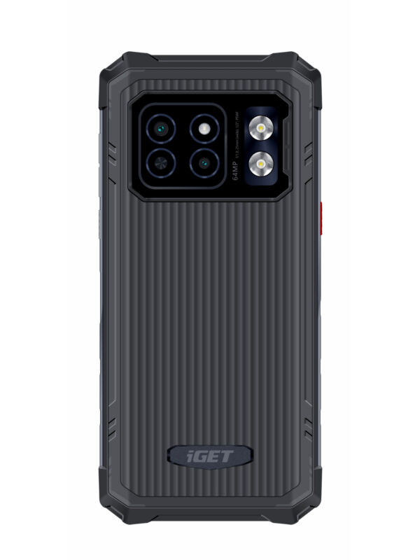 iGET T2 8 + 256 Black - odolný mobilní telefon