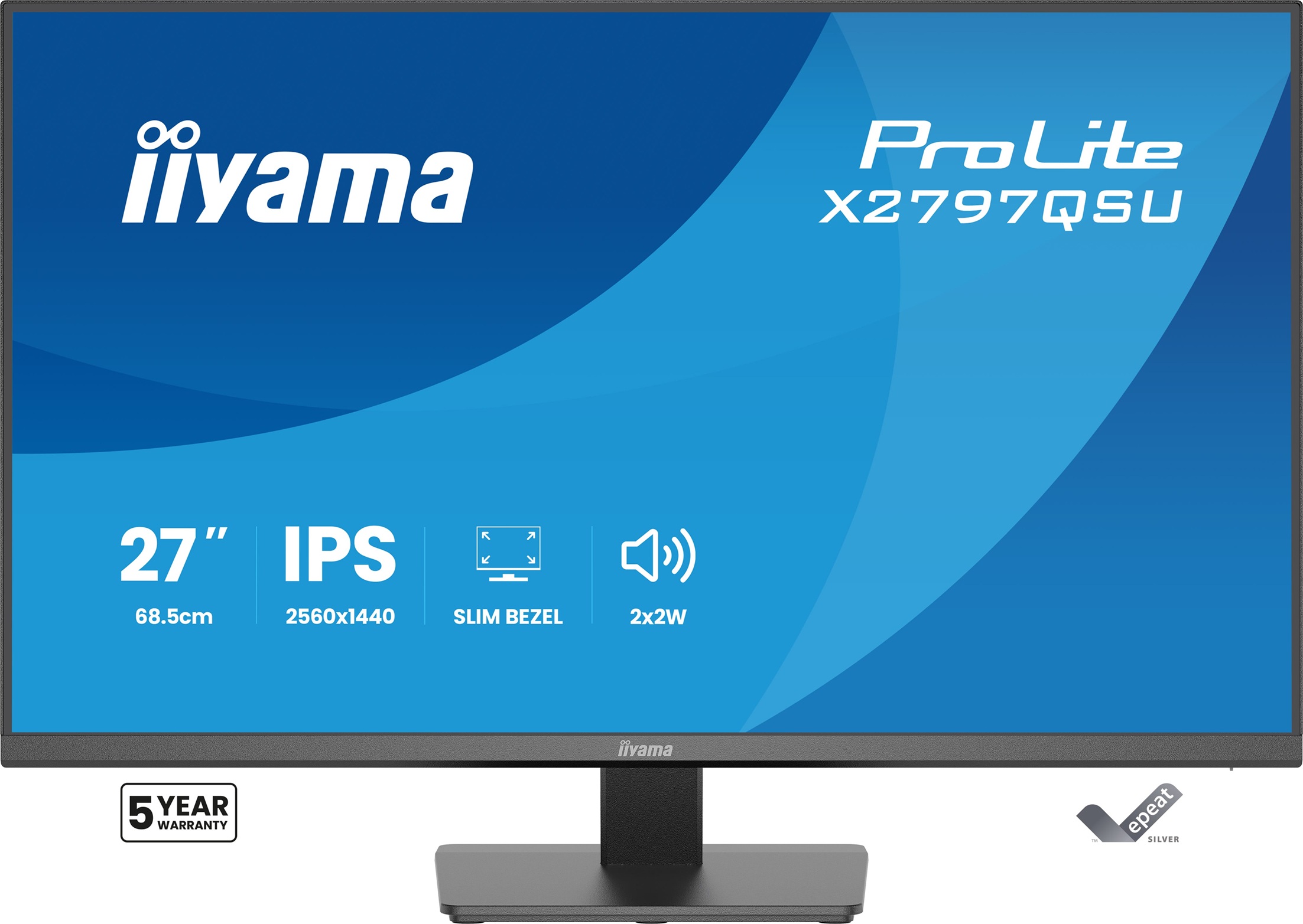 iiyama ProLite/X2797QSU-B1/27"/IPS/QHD/75Hz/1ms/Černá/5R