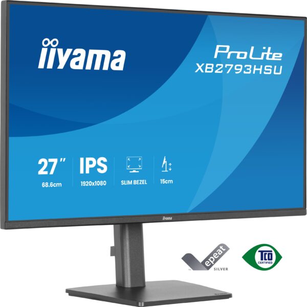 iiyama ProLite/XB2793HSU-B1/27"/IPS/FHD/120Hz/1ms/Černá/3R