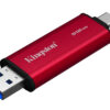 Kingston Dual Portable/512GB/SSD/Externí/Červená/5R