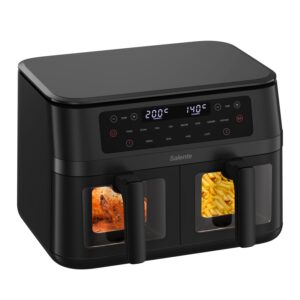 Salente DoubleAir, duální horkovzdušná fritéza, 11 l, černá
