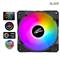 EVOLVEO 12FSB, ventilátor, 120mm, 4pin molex, ARGB, slave, černý
