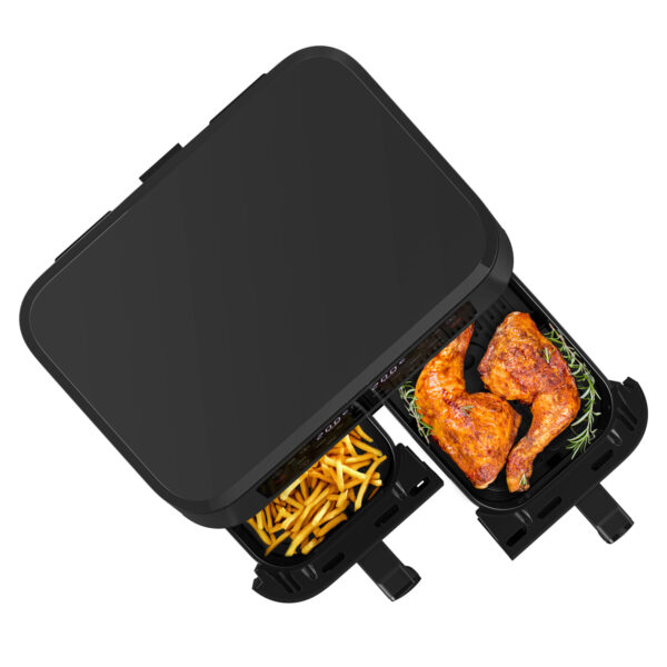 Salente DoubleAir, duální horkovzdušná fritéza, 11 l, černá