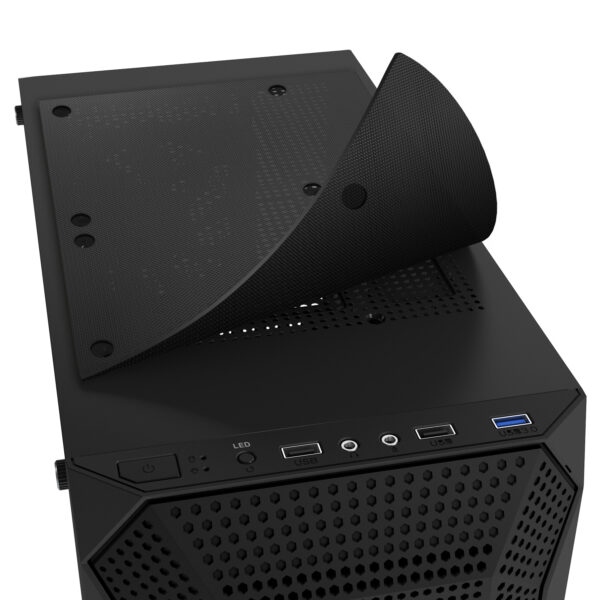 EVOLVEO Xenon, Midi Tower/4x ARGB/mesh+sklo